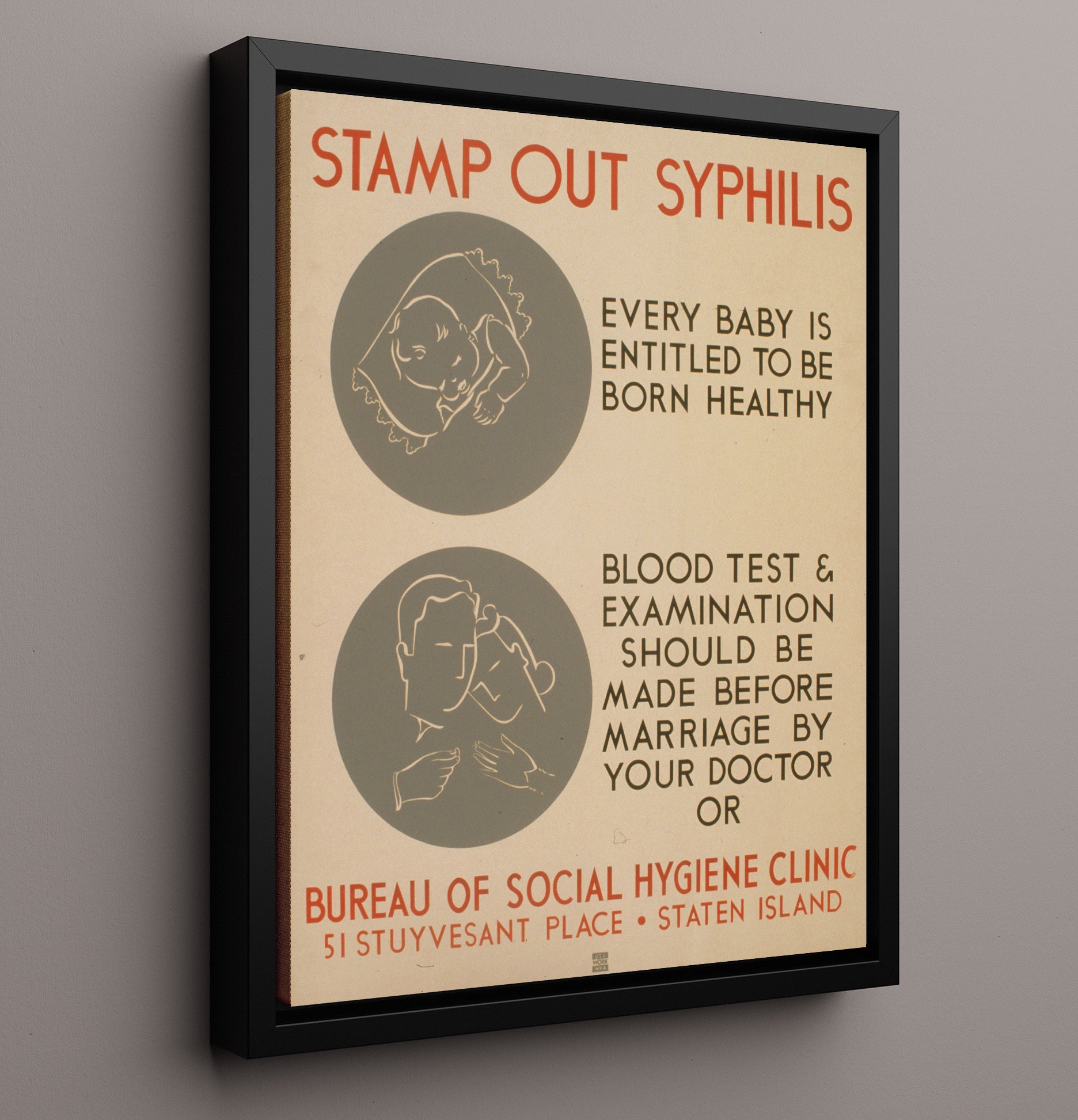 Health and Safety Poster - Stamp Out Syphilis Health and Safety Wall Art - health and safety wall art print