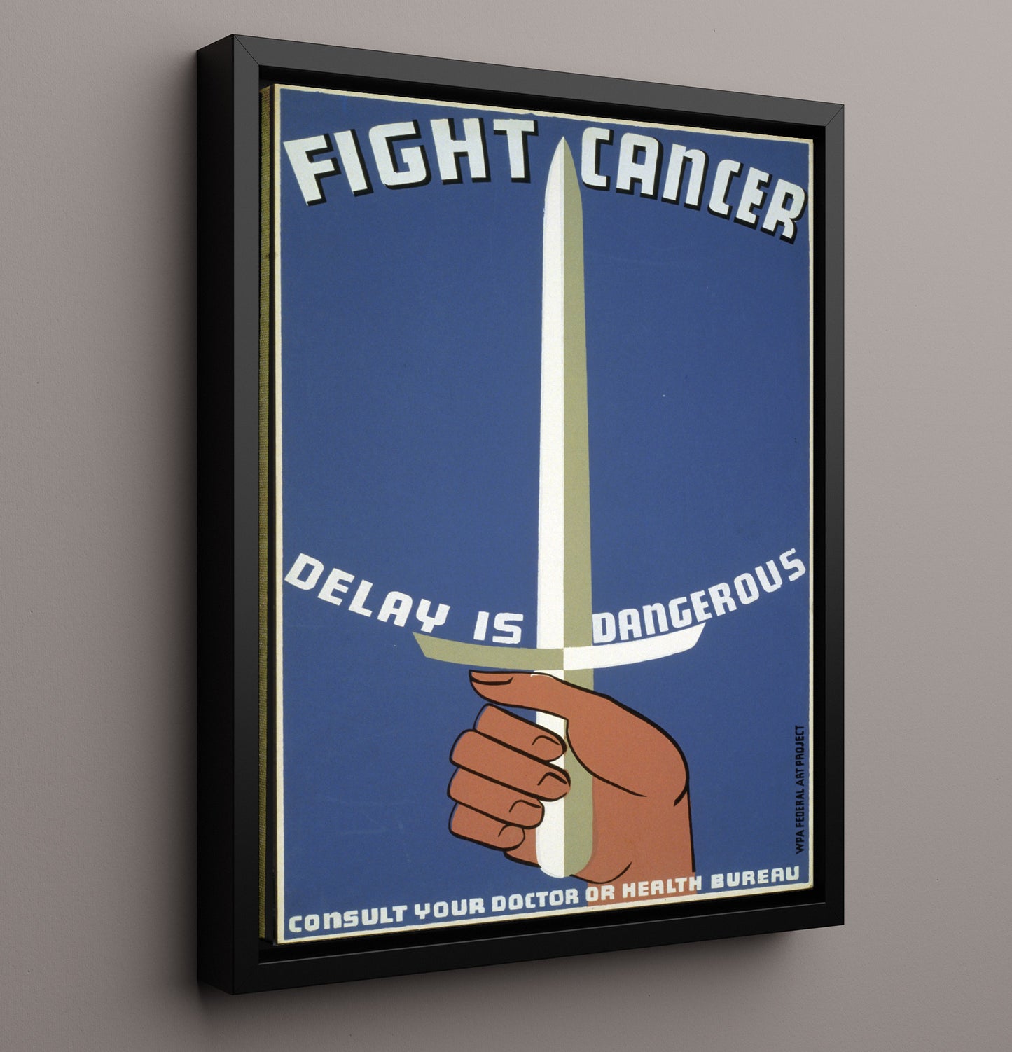Health and Safety Poster - Strike Fast Against Cancer Health and Safety Wall Art - health and safety wall art print