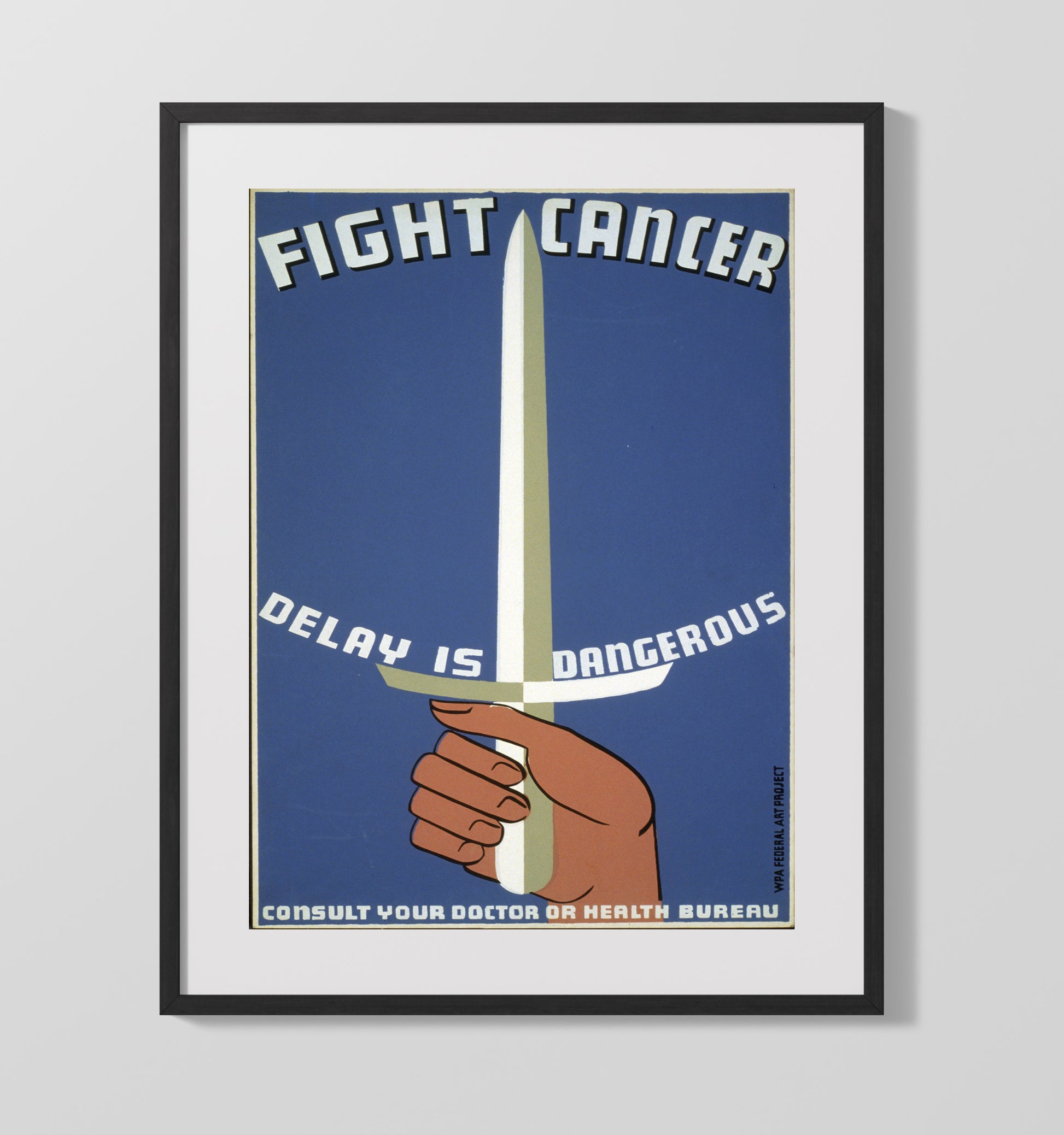 Health and Safety Poster - Strike Fast Against Cancer Health and Safety Wall Art - health and safety wall art print