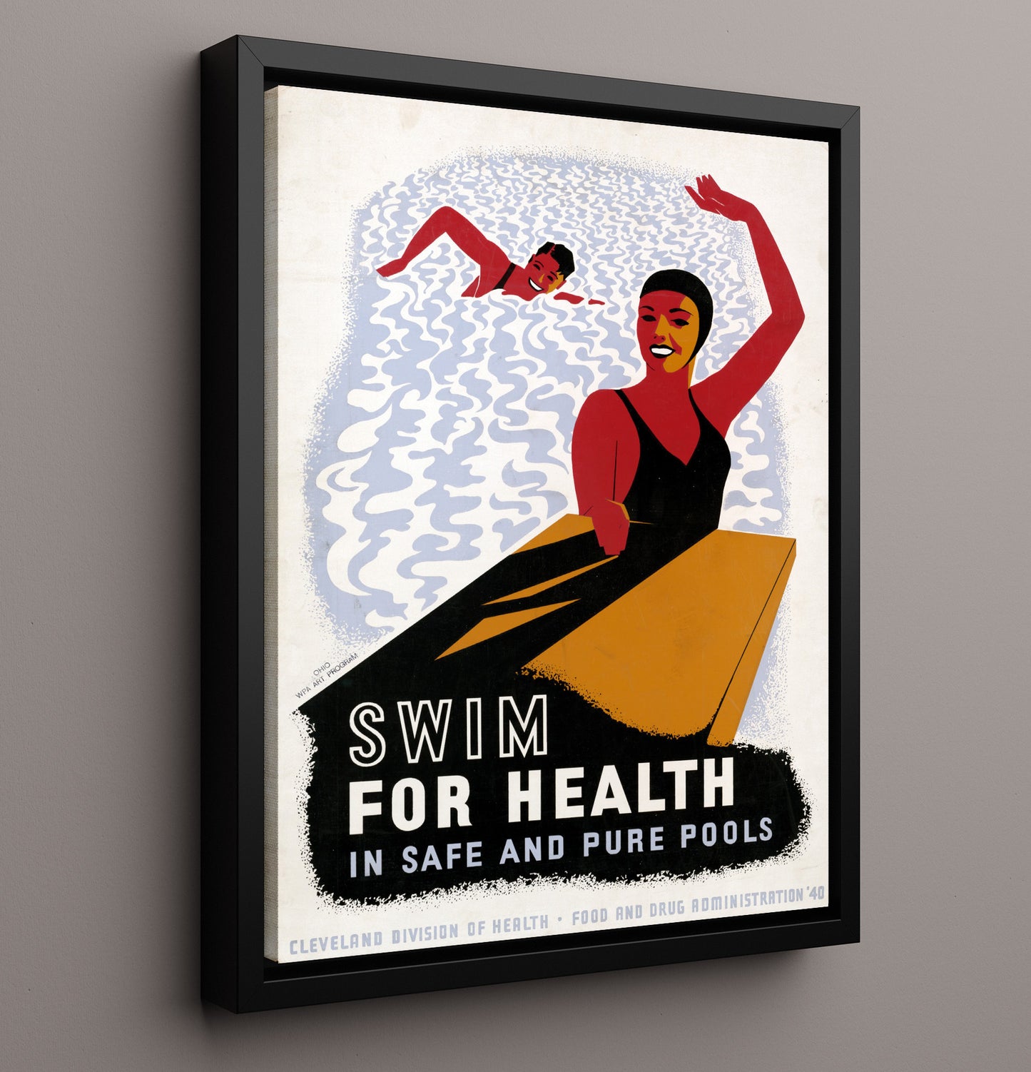 Health and Safety Poster - Swim for Health Health and Safety Wall Art - health and safety wall art print