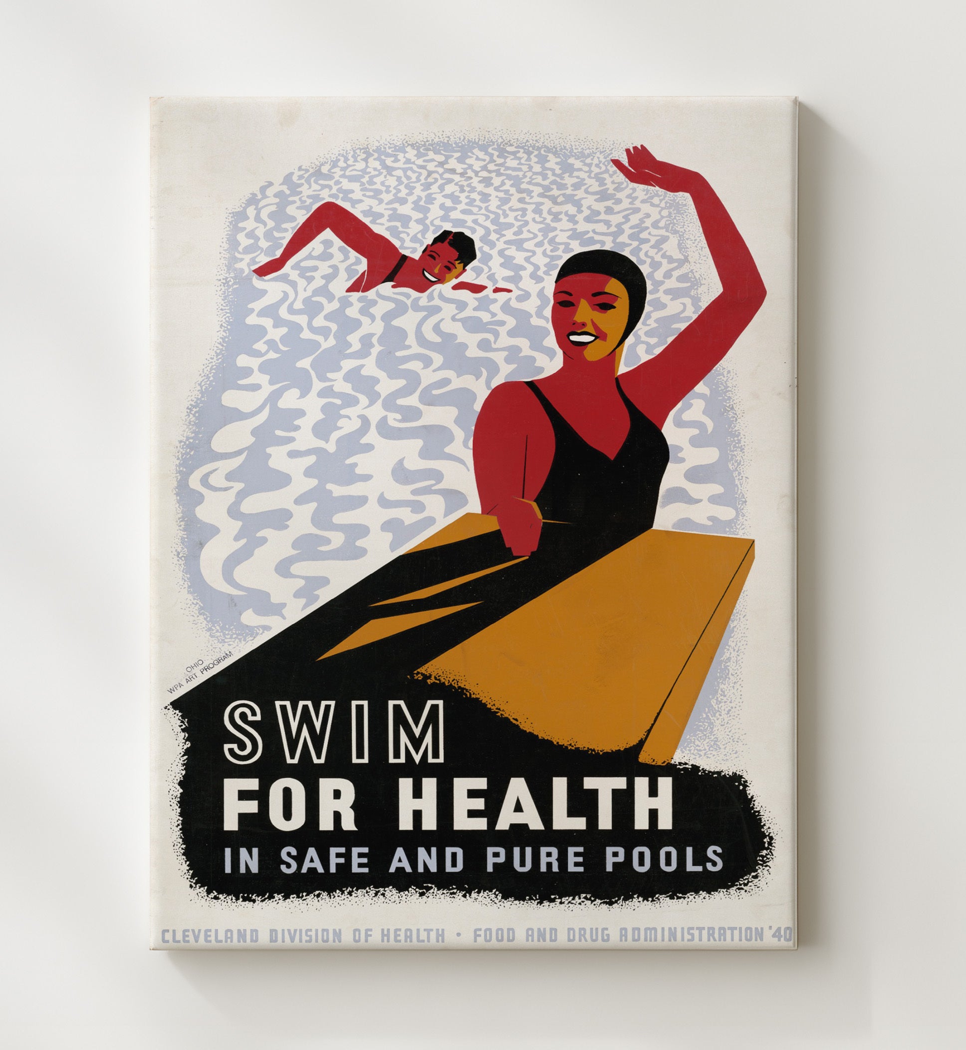 Health and Safety Poster - Swim for Health Health and Safety Wall Art - health and safety wall art print