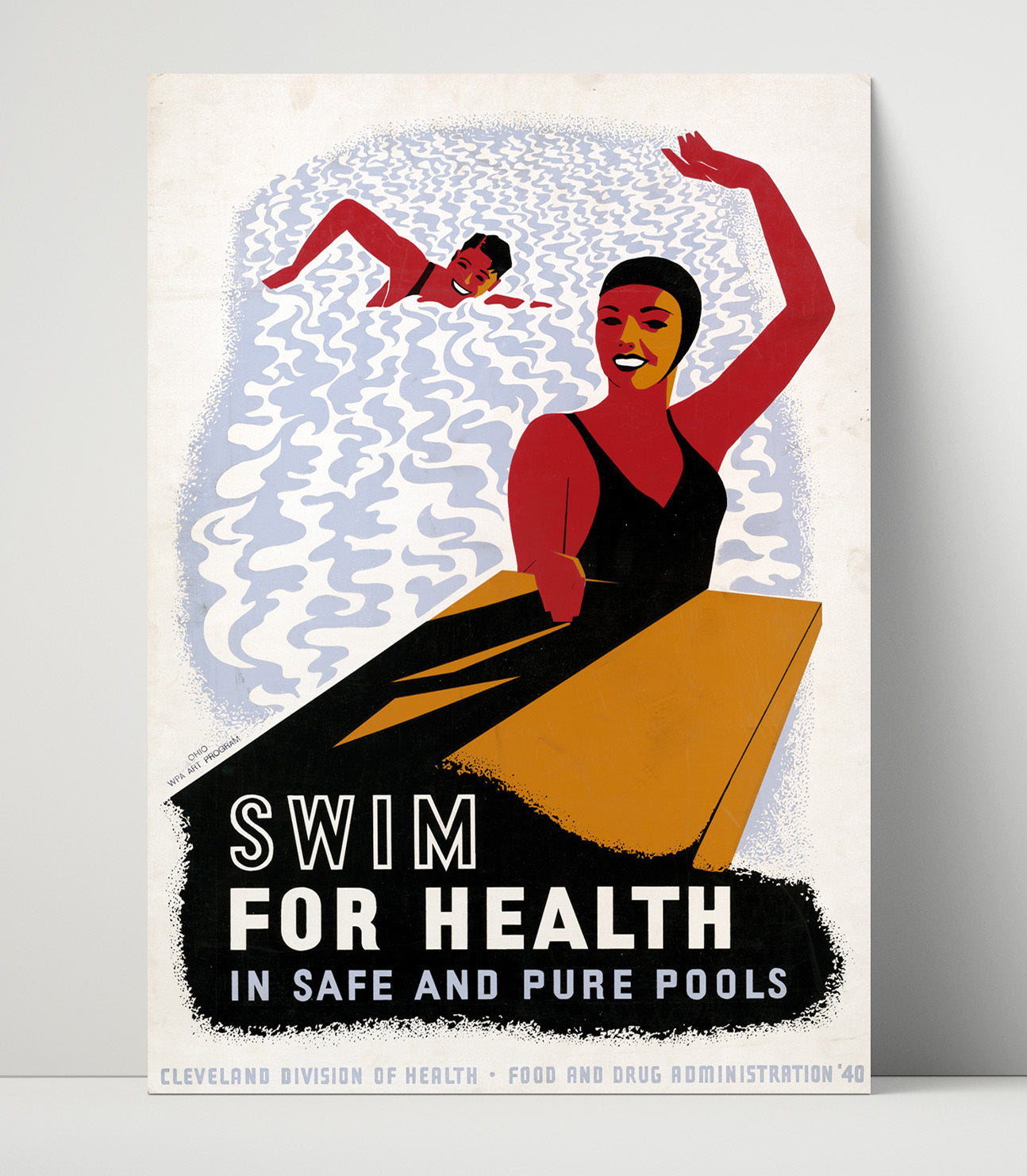 Health and Safety Poster - Swim for Health Health and Safety Wall Art - health and safety wall art print