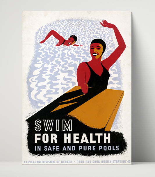 Swim for Health - Health & Safety - 16x20 Unframed Print