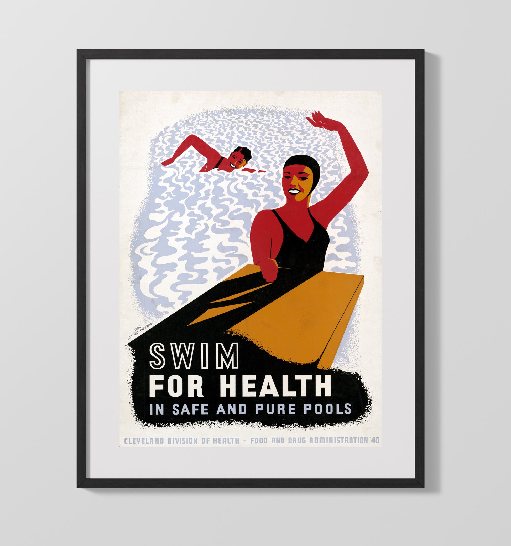 Health and Safety Poster - Swim for Health Health and Safety Wall Art - health and safety wall art print