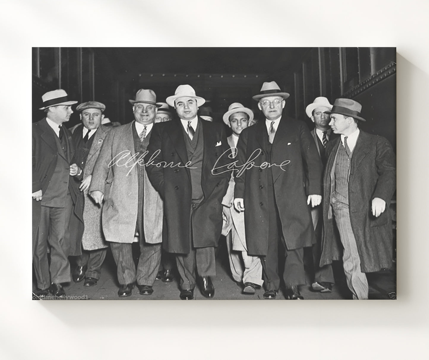 Historical - Al Capone - Chicago Court Appearance  - Landscape History Wall Art