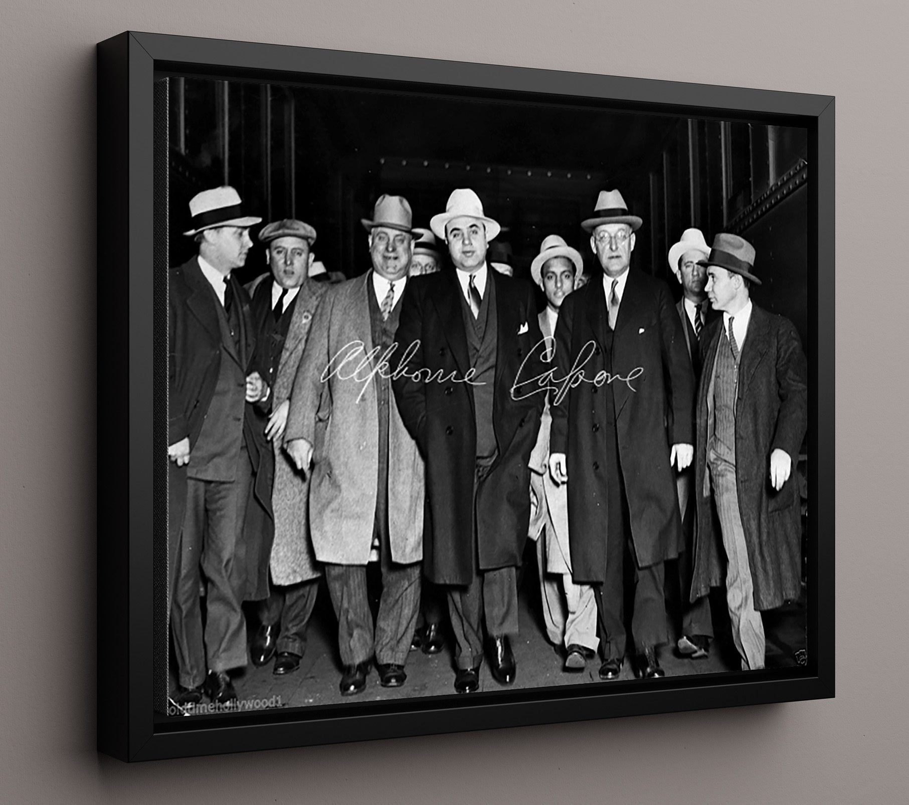 Historical - Al Capone - Chicago Court Appearance  - Landscape History Wall Art