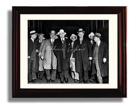 Historical - Al Capone - Chicago Court Appearance  - Landscape History Wall Art