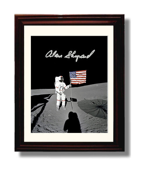 Historical - Alan Shepard - Apollo 14 Lunar Flag Salute 1971 History Wall Art