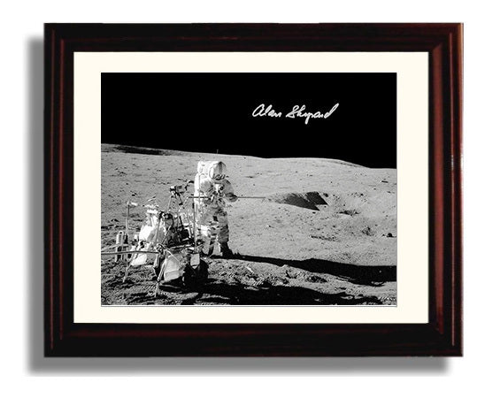 Historical - Alan Shepard - Apollo 14 Moonwalk 1971 - Landscape History Wall Art