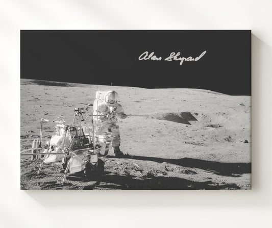 Alan Shepard - Apollo 14 Moonwalk 1971 8x10 Canvas history wall art