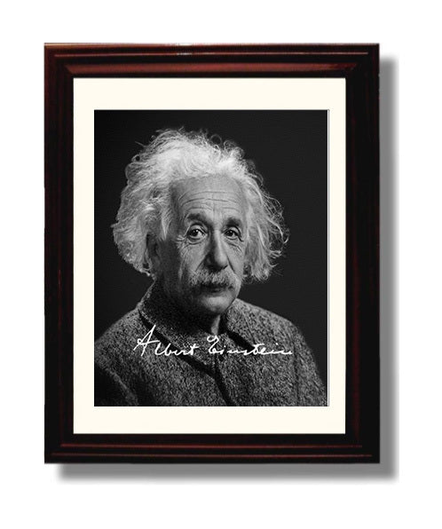 Historical - Albert Einstein - Studio Portrait History Wall Art