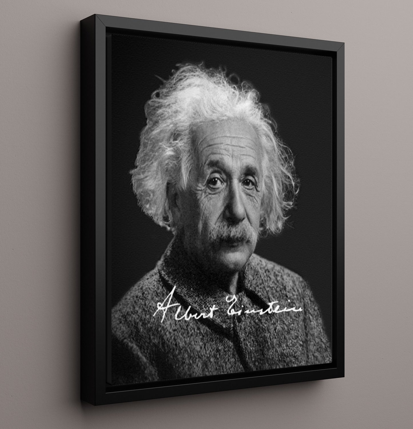 Historical - Albert Einstein - Studio Portrait History Wall Art