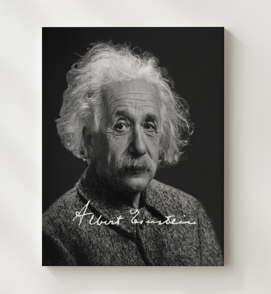 Albert Einstein - Studio Photo 8x10 Canvas history wall art
