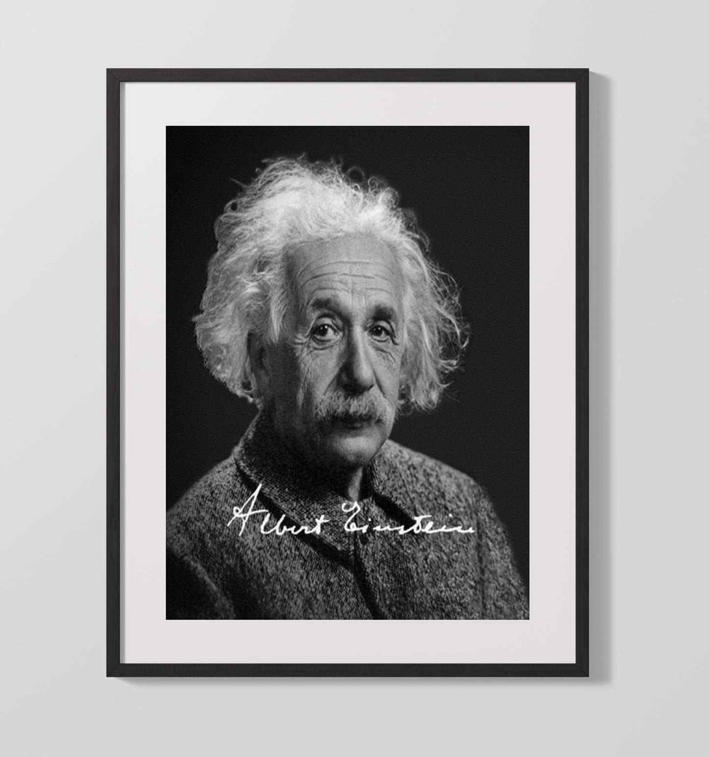 Historical - Albert Einstein - Studio Portrait History Wall Art