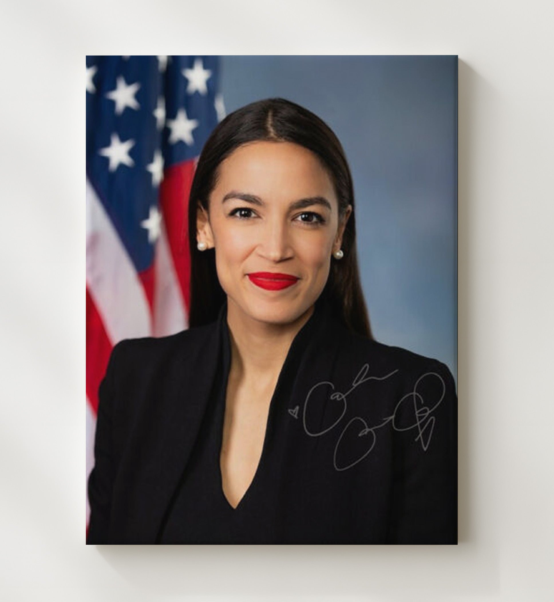 Historical - Alexandria Ocasio-Cortez - Official House Portrait History Wall Art