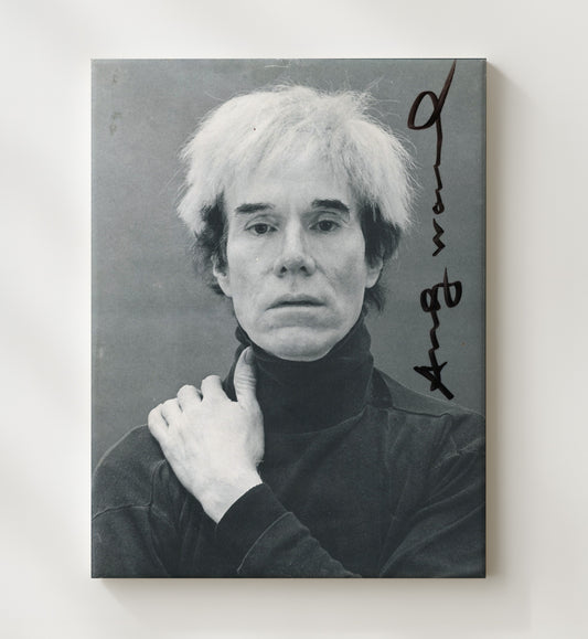 Andy Warhol - Intense Gaze Photo 8x10 Canvas history wall art