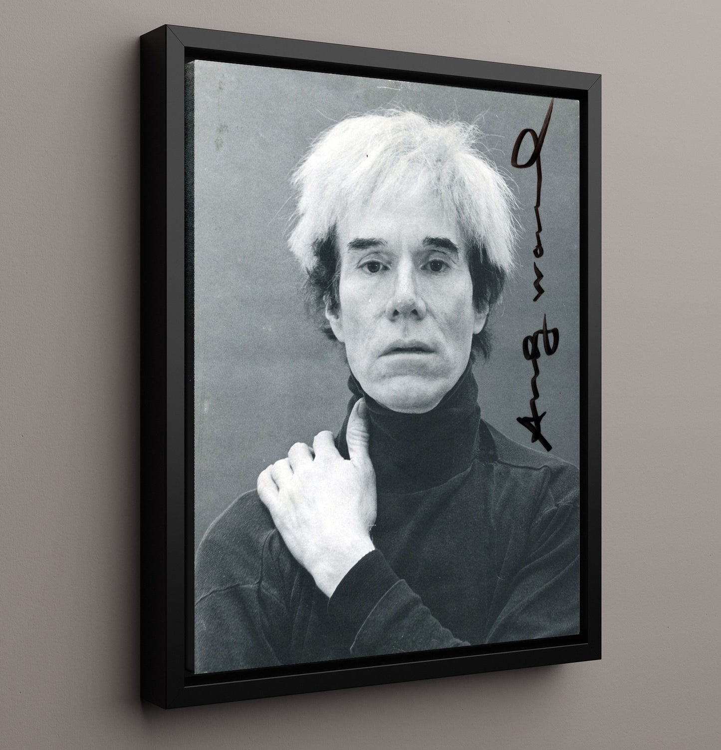 Historical - Andy Warhol - Intense Gaze Portrait History Wall Art