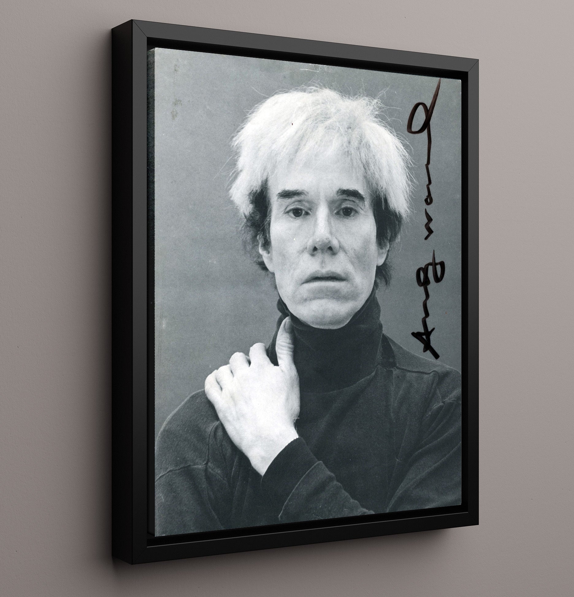 Historical - Andy Warhol - Intense Gaze Portrait History Wall Art