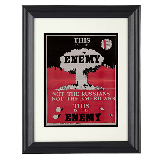 Anti-Nuclear Artwork – The Enemy Mushroom Cloud unframed semi-gloss poster print