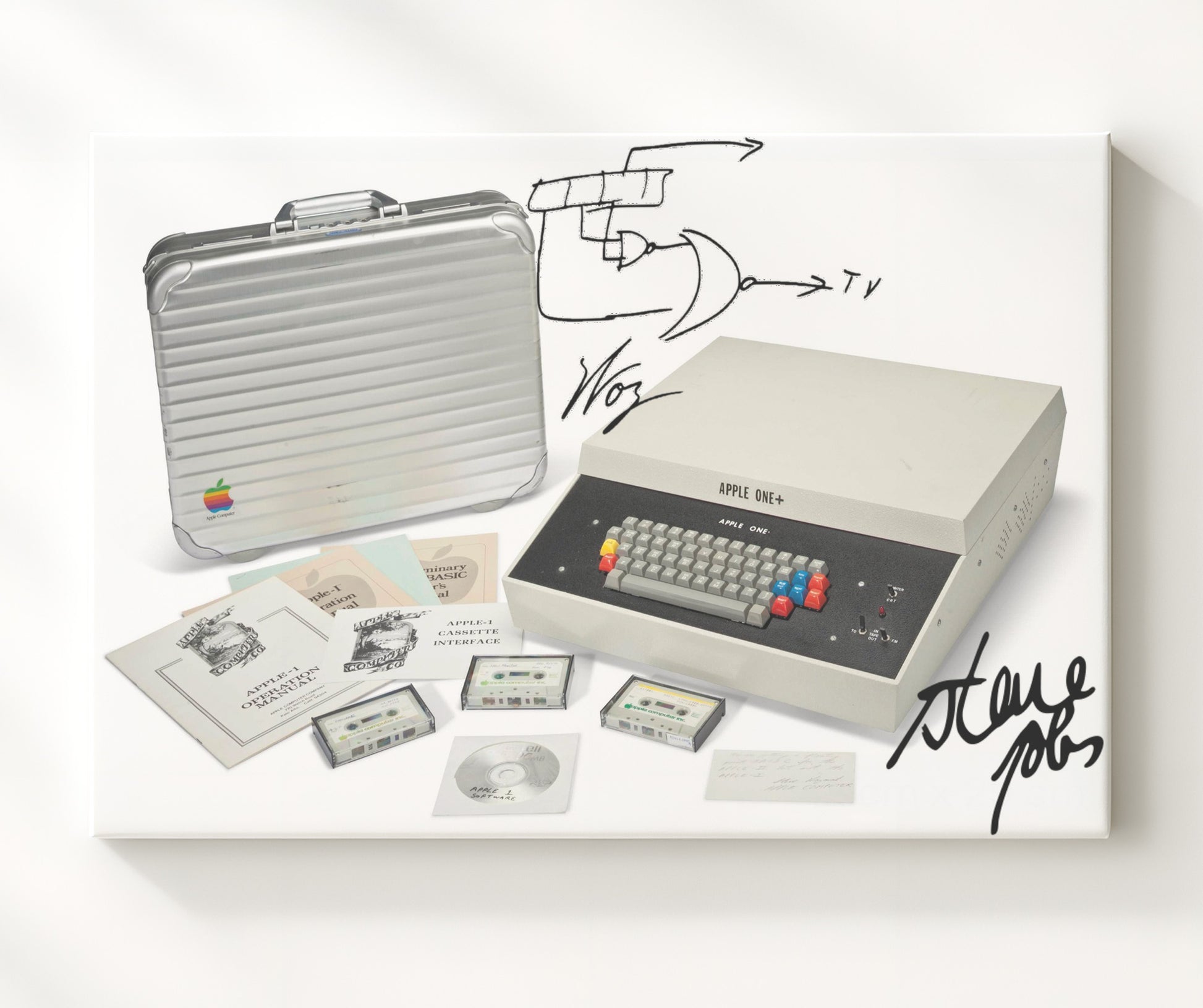 Historical - Apple One - Original Computer System Release 1976 - Landscape History Wall Art