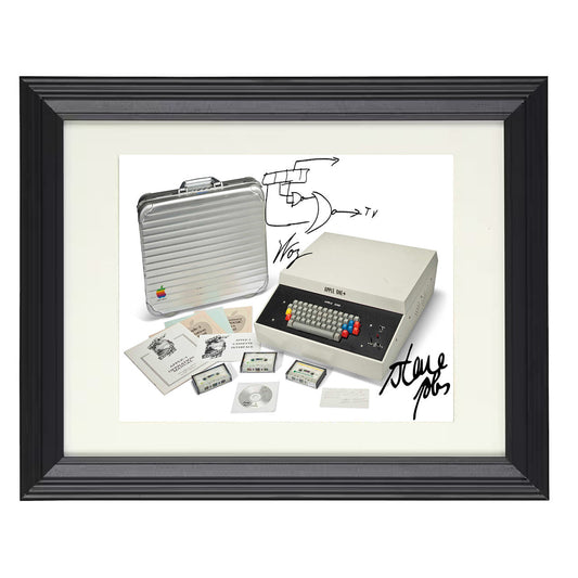 Apple One - Original Computer System Release 1976 8x10 Beveled Frame history wall art