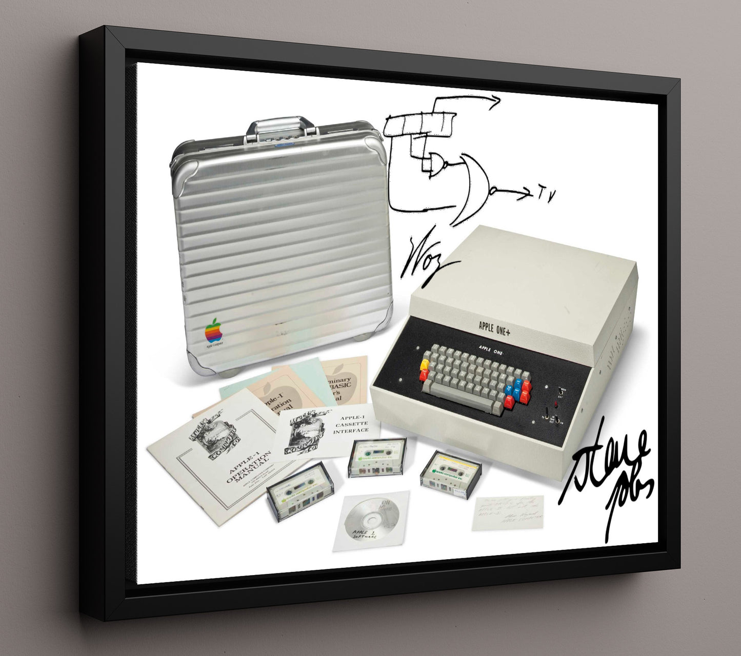 Historical - Apple One - Original Computer System Release 1976 - Landscape History Wall Art
