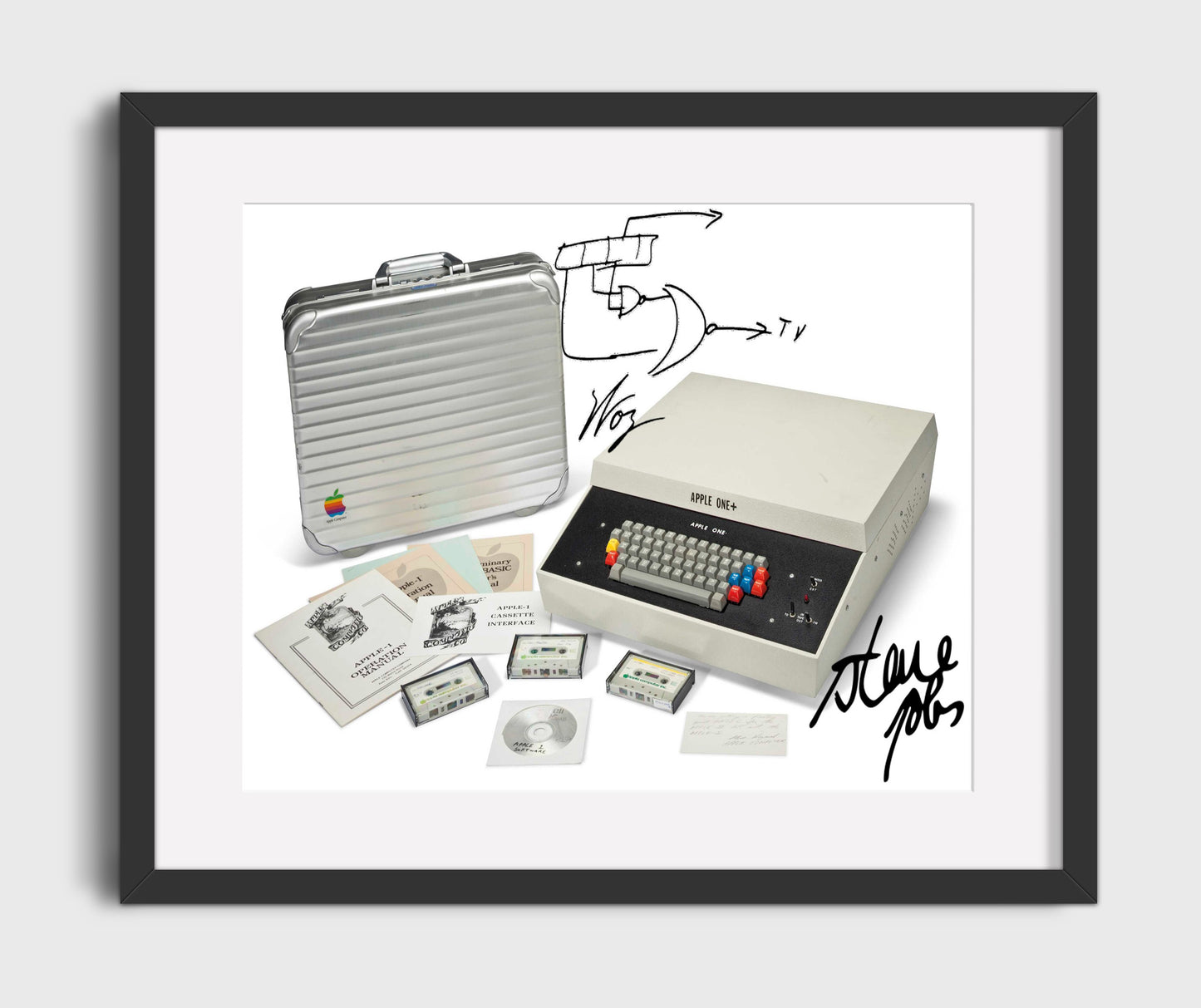 Historical - Apple One - Original Computer System Release 1976 - Landscape History Wall Art