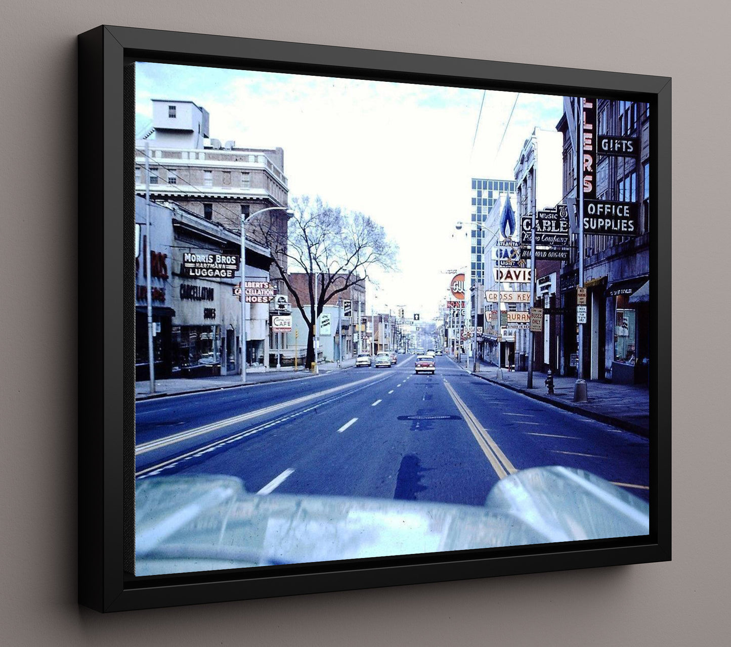 Historical - Atlanta Peachtree Street - Downtown View 1959 - Landscape History Wall Art