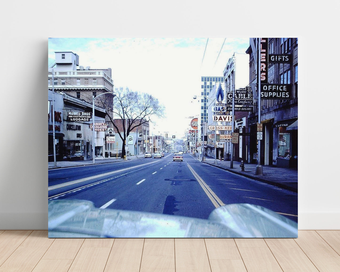 Historical - Atlanta Peachtree Street - Downtown View 1959 - Landscape History Wall Art