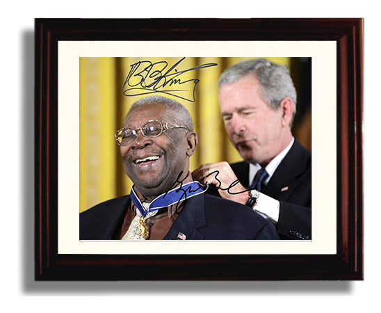 Historical - B.B. King And George W. Bush - Presidential Medal Of Freedom Ceremony 2006 - Landscape History Wall Art