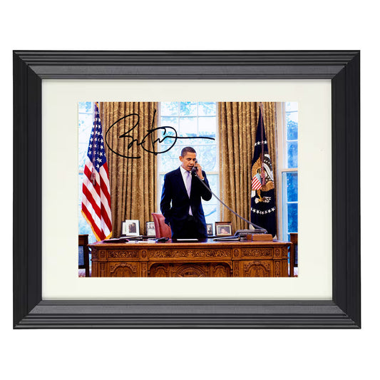 Barack Obama - Oval Office Phone Call - Poster Print - 8x10