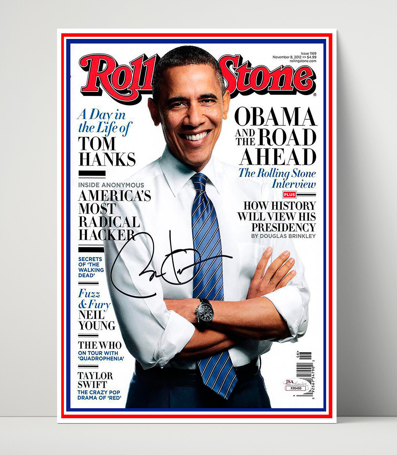 Historical - Barack Obama - Rolling Stone Cover November 2012 History Wall Art