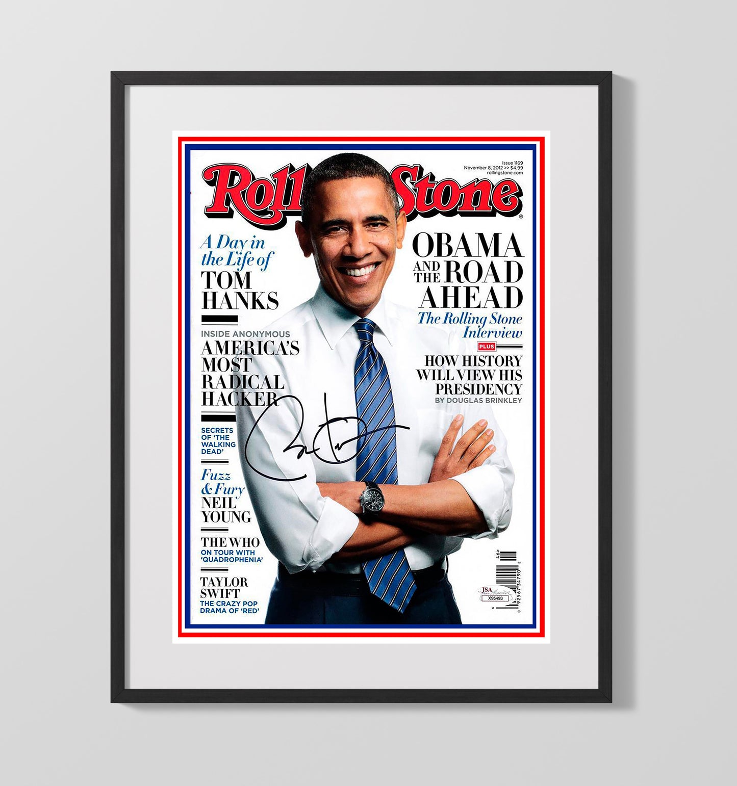 Historical - Barack Obama - Rolling Stone Cover November 2012 History Wall Art