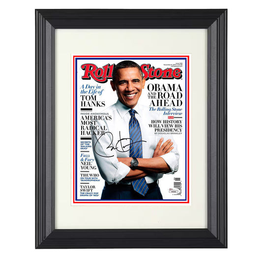 Barack Obama - Rolling Stone Cover November 2012 - Framed Print - 8x10 Beveled Frame