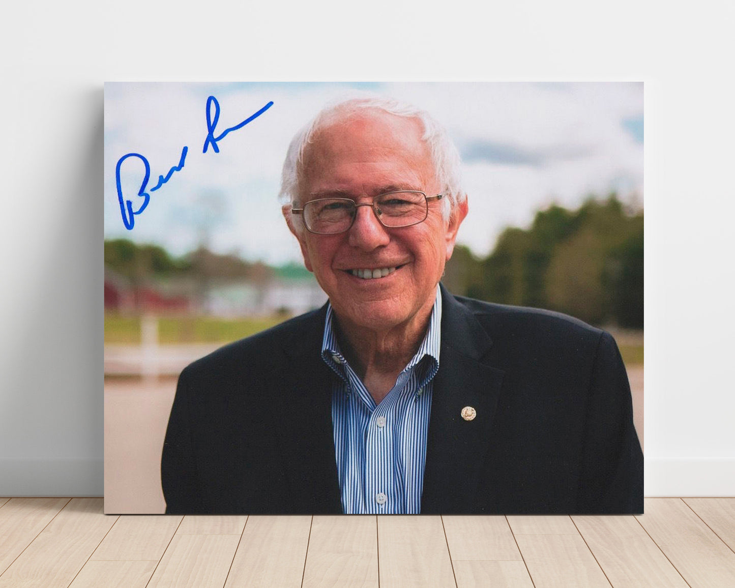Historical - Bernie Sanders - Portrait - Landscape History Wall Art