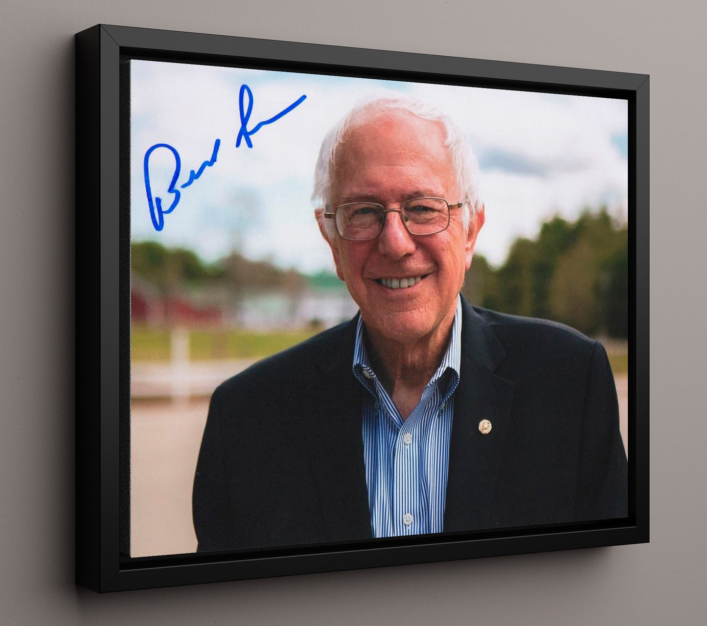 Historical - Bernie Sanders - Portrait - Landscape History Wall Art