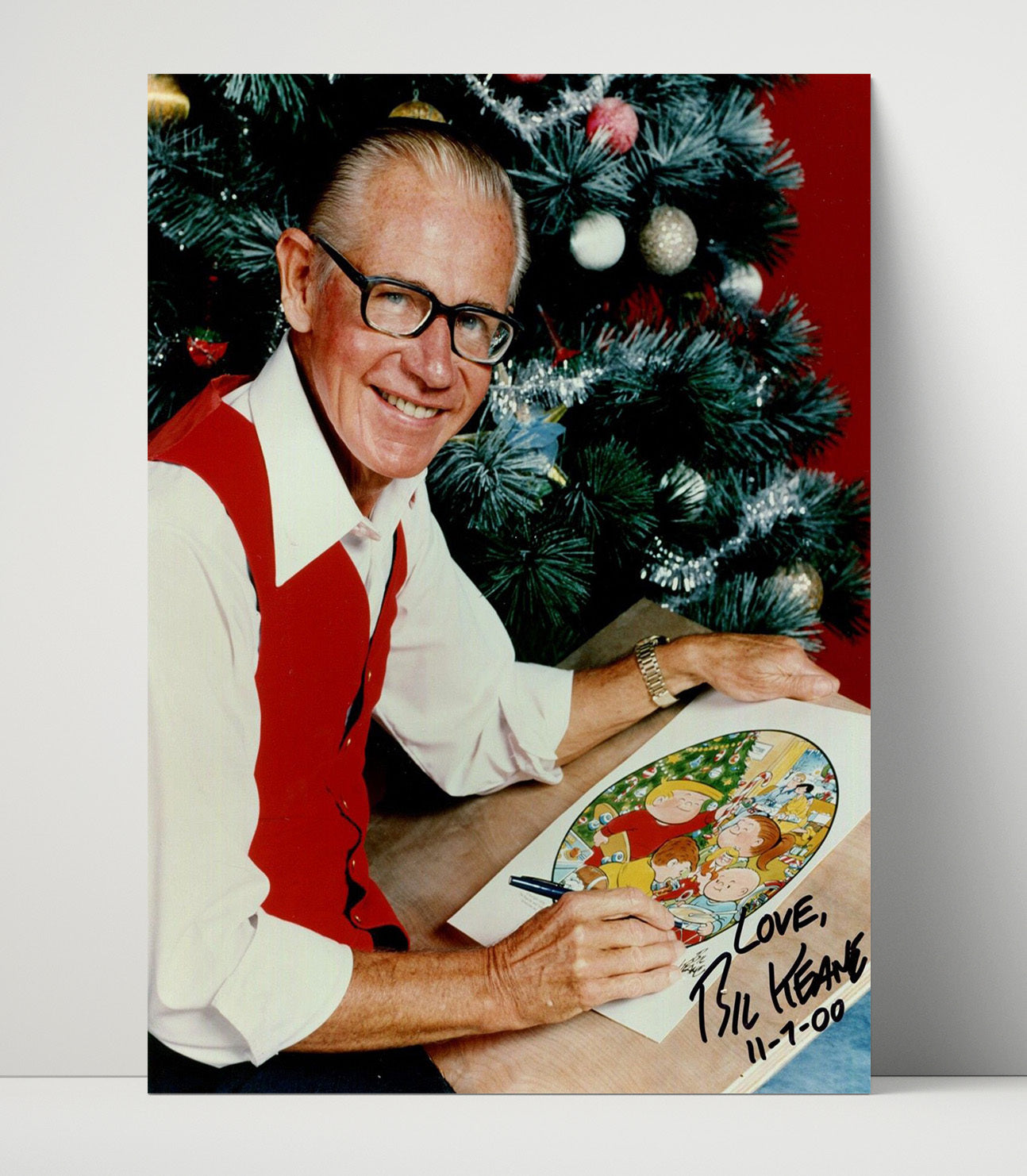 Historical - Bil Keane - Family Circus Creator Portrait History Wall Art