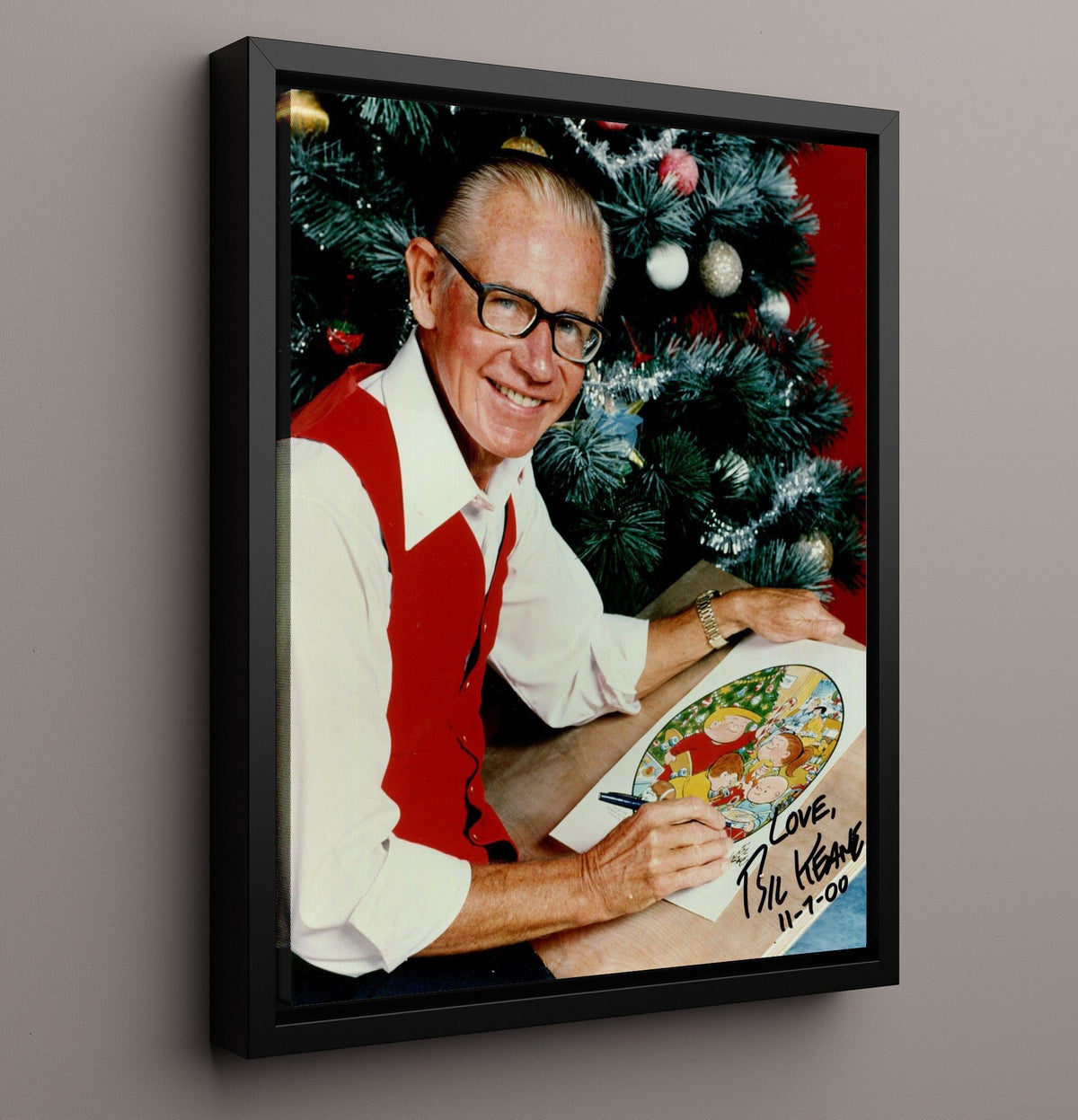 Bil Keane - Family Circus Creator 8x10 Framed Canvas history wall art