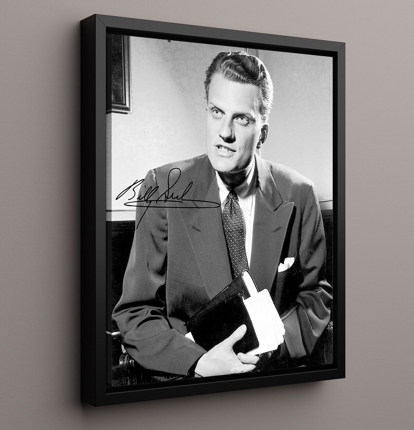 Historical - Billy Graham - Evangelist Portrait History Wall Art