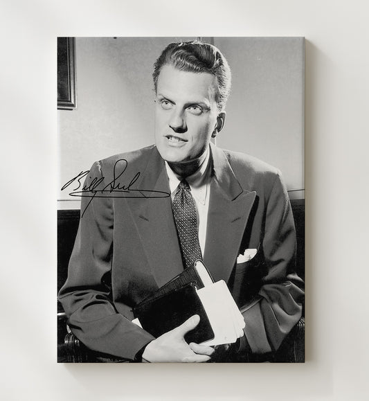 Billy Graham - Evangelist 8x10 Canvas history wall art