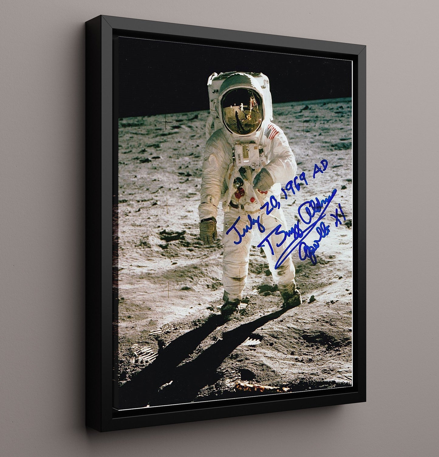 Historical - Buzz Aldrin - Apollo 11 Moonwalk July 1969 History Wall Art
