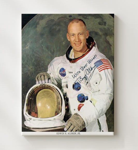 Buzz Aldrin - NASA Astronaut 1960s 8x10 Canvas history wall art