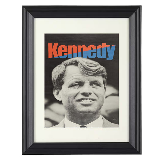 Campaign Poster - Kennedy Bold Typography Design 8x10 Beveled Frame history wall art