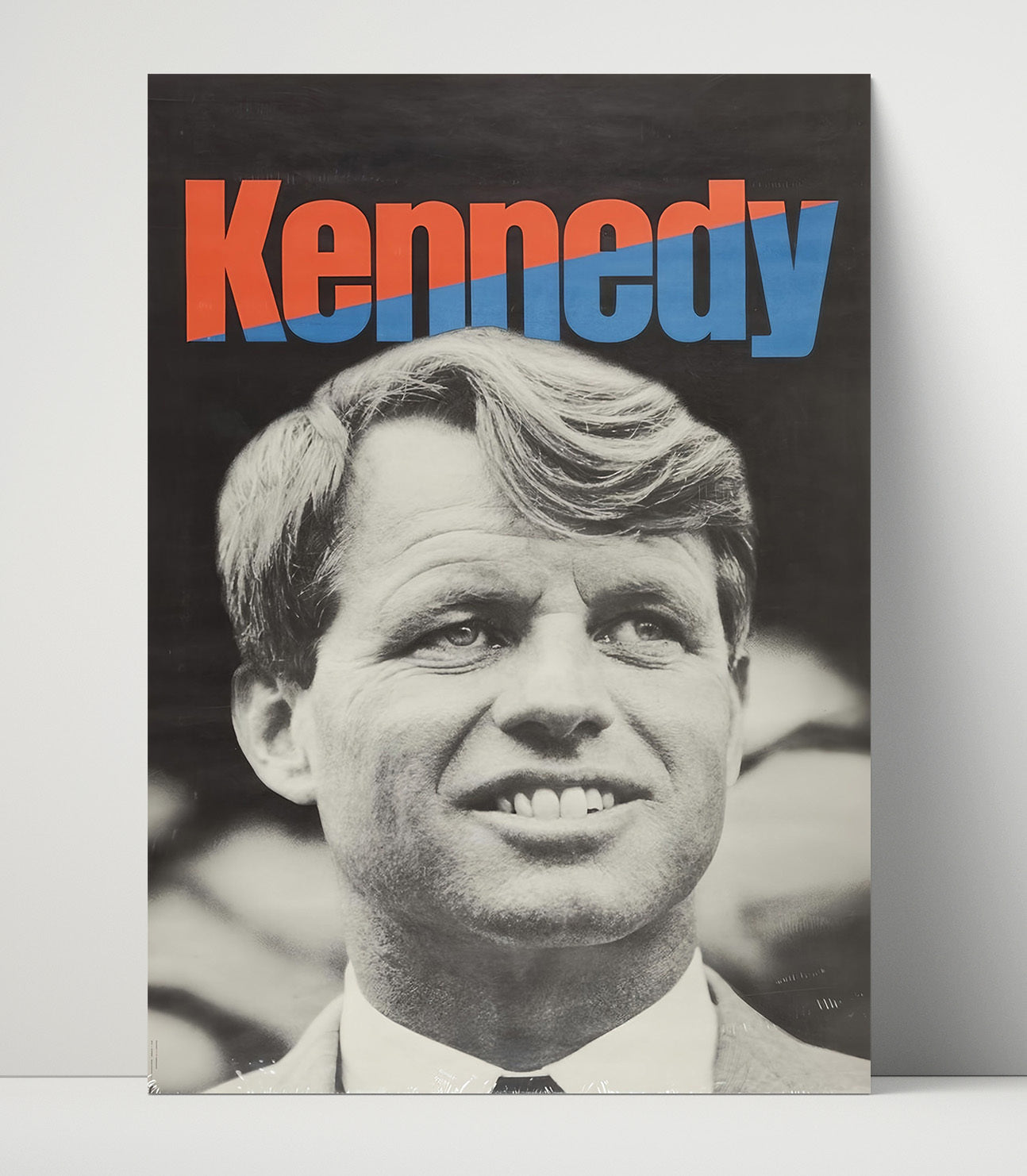 Historical - Campaign Poster - Kennedy Portrait Bold Typography Design History Wall Art