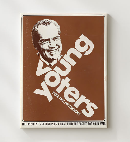 Campaign Poster - Young Voters for the President Graphic 8x10 Canvas history wall art