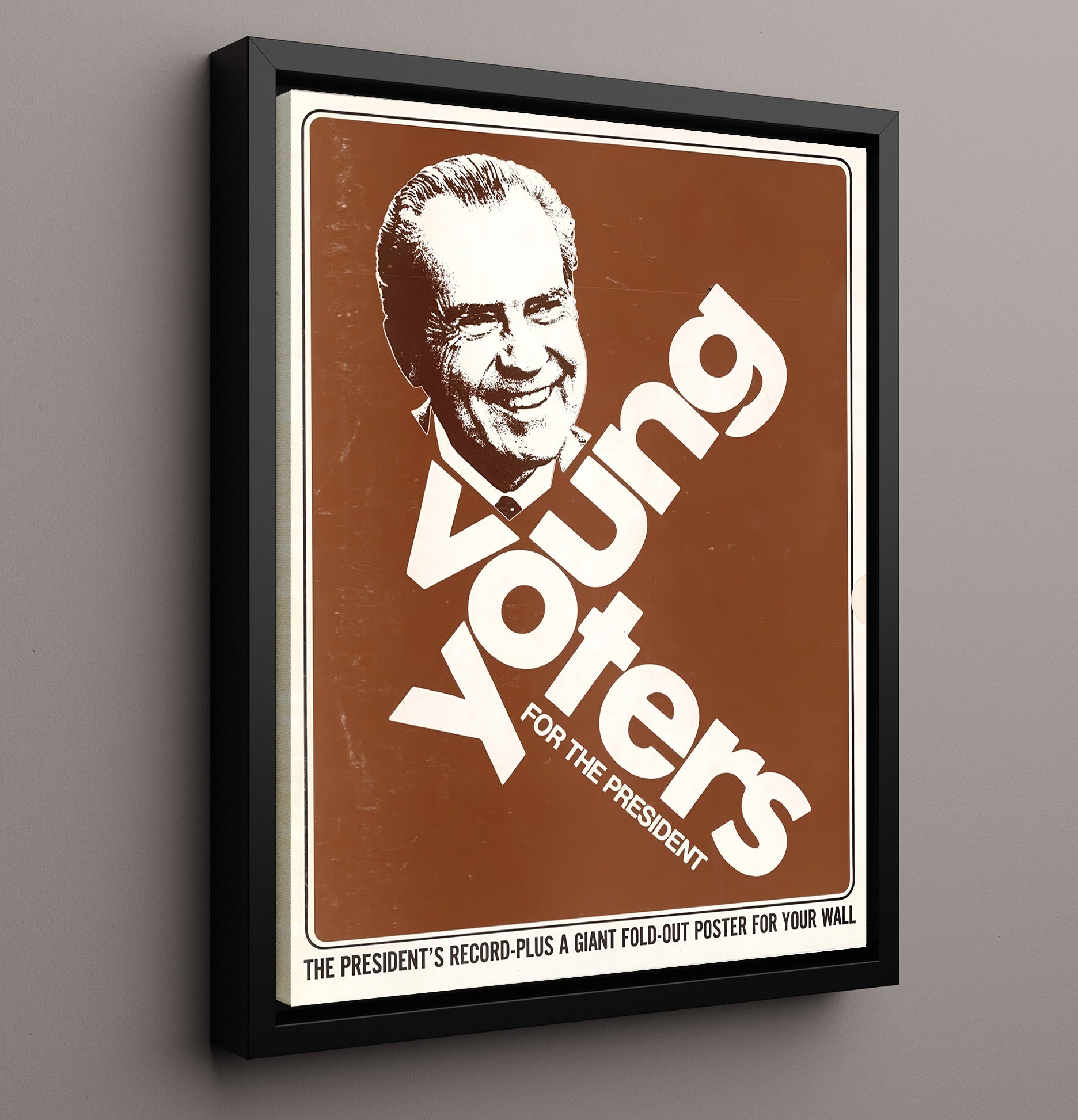 Historical - Campaign Poster - Young Voters For The President Graphic History Wall Art
