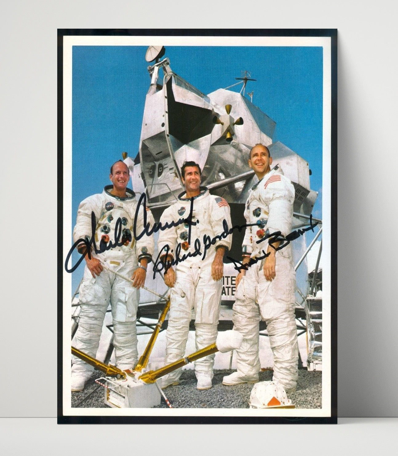 Historical - Charles Conrad Jr Richard F. Gordon Jr And Alan L. Bean - Apollo 12 Crew Portrait 1969 History Wall Art
