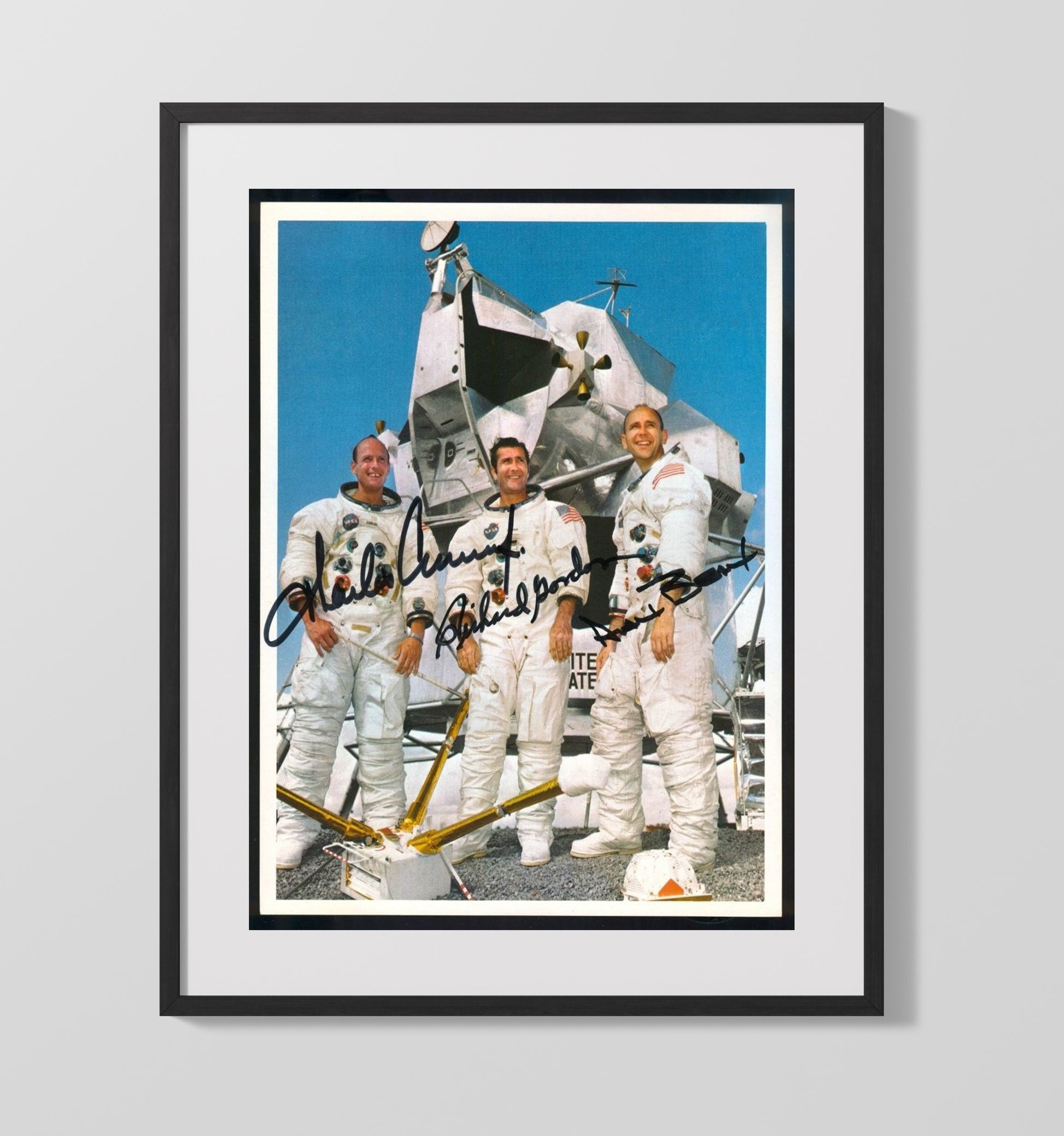 Historical - Charles Conrad Jr Richard F. Gordon Jr And Alan L. Bean - Apollo 12 Crew Portrait 1969 History Wall Art