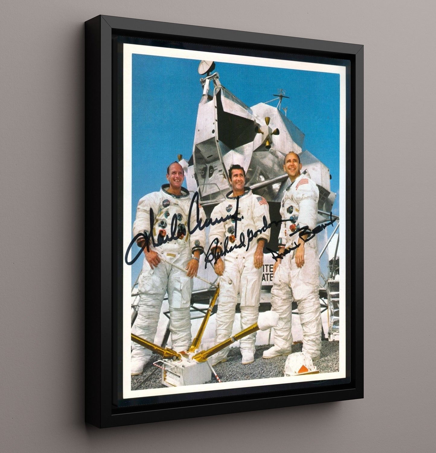 Historical - Charles Conrad Jr Richard F. Gordon Jr And Alan L. Bean - Apollo 12 Crew Portrait 1969 History Wall Art