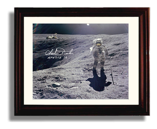 Historical - Charlie Duke - Apollo 16 Moonwalk 1972 - Landscape History Wall Art